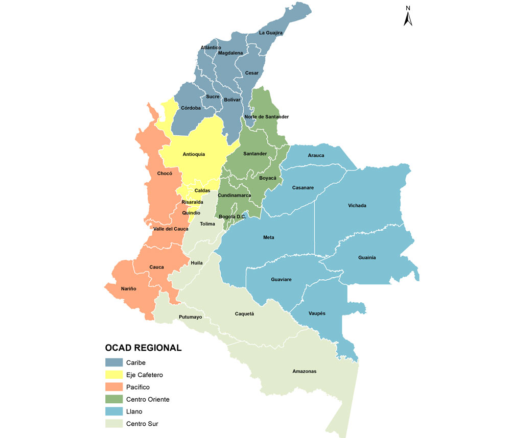 mapa regiones SGR