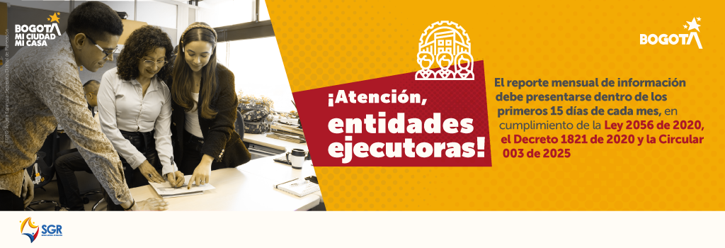 ¡Atención entidades Ejecutoras! 